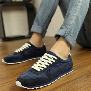  夏季英伦时尚反绒皮男鞋 男士帆布鞋阿甘休闲鞋韩版潮流豆豆鞋