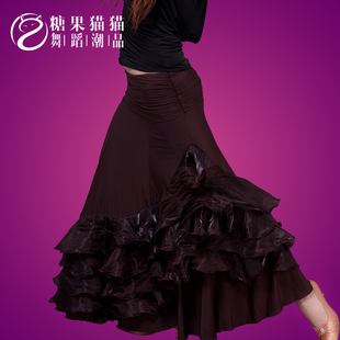 视频<em>秀</em> <em>摩登舞</em>裙新款 拉丁练习服装国标舞裙 交