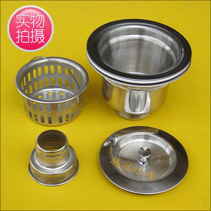 Stainless steel sink drainer Dewaterer filter/Strainer water tank/ Stench-proof headin the Decoration main material , Kitchen , Sink Accessories , Sink strainer category - from Buy2taobao.com to provide professional Taobao agent buy service