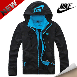  新款耐克/NIKE正品休闲开衫运动加厚卫衣连帽假两件男装外套