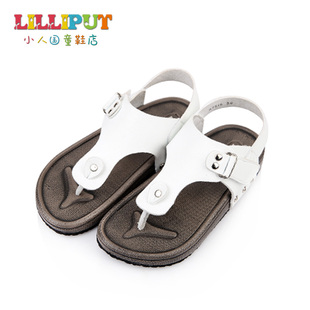  小人国男童凉鞋人字凉拖鞋儿童鞋子夏季新款潮韩版夹趾超纤皮