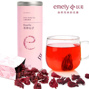  以美 洛神花茶 洛神花 玫瑰茄 特级 洛神花干 富含维C 养颜花草茶