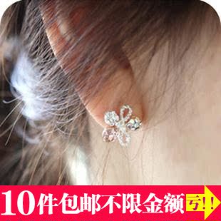  AQ1751 韩版饰品 小清新气质花瓣耳钉耳饰 女
