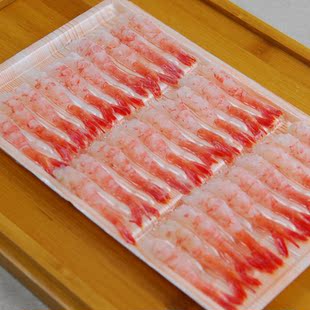  宅鲜配 特价高级海鲜料理食材 刺身甜虾 去头去壳 130g/板/30只