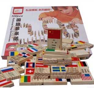 2件包郵|益智玩具|兒童木制100片國旗多米諾骨牌積木玩具 木丸子在類目 玩具/童車/益智/積木/模型, 積木, 多米諾骨牌中 - 來自Buy2taobao.com提供專業的淘寶代購服務