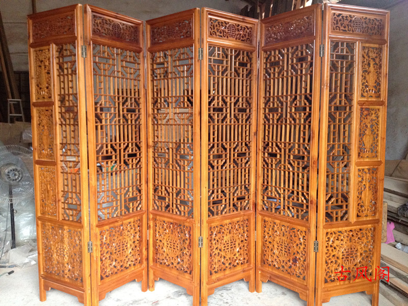 Special Offer Ming and Qing antique furniture solid wood Chinese style to ground Two-sided Entrance partition Carved Zhangmu Fengshui screenin the Residential furniture , Screen/Flower Window , Folding screen category - from Buy2taobao.com to provide professional Taobao agent buy service
