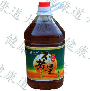  食用油 有机压榨笨榨 非转基因大豆油 不老星笨榨熟豆油5L