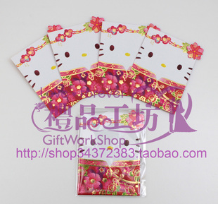  現貨日本SANRIO和风物语Hello Kitty立体造型红包袋利是封