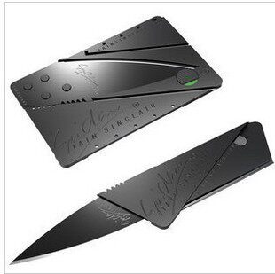 -New creative card folding knife outdoor knife Sinclair portable cards spot Switzerland Saber