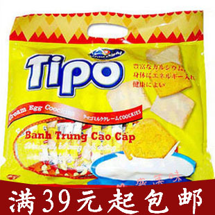  满39元包邮Tipo 白巧克力面包干越南进口香甜牛奶油鸡蛋饼干 300g