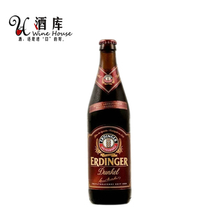  酒库 进口啤酒 德国啤酒Erdinger艾丁格黑啤酒 500ml瓶装 黑啤