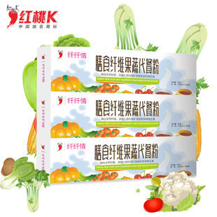  红桃K 魔芋膳食纤维果蔬 饱腹代餐粉 低卡高饱腹 3盒