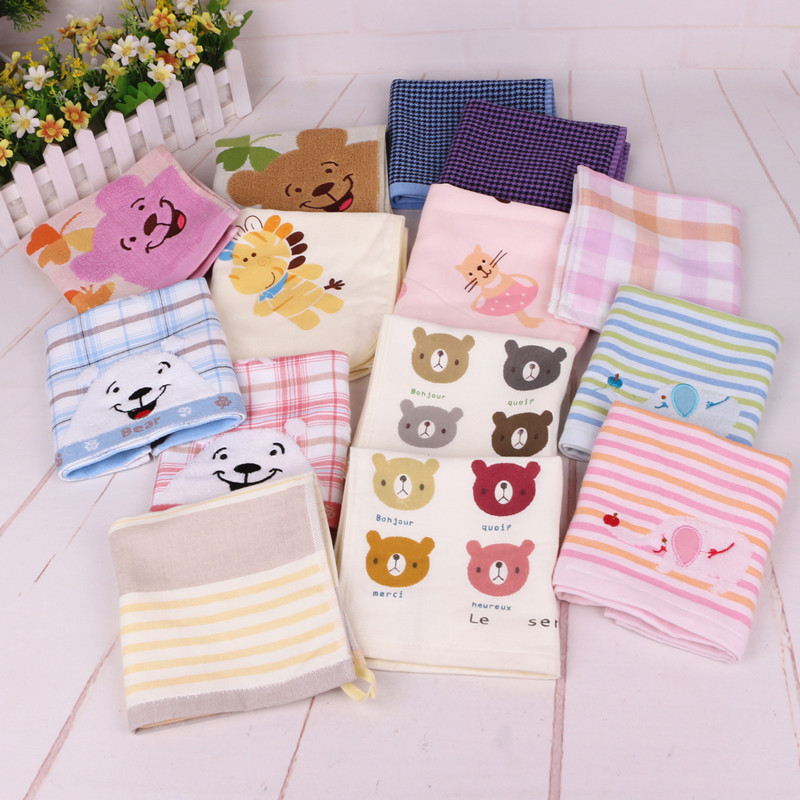 direct deal Cotton gauze Lanyard Cartoon Embroidery Small square kindergarten towel Rub Hanjin Little Bear Puppyin the Home Daily , Towel/Bath towel/Bathrobes , Towel/Handkerchief category - from Buy2taobao.com to provide professional Taobao agent buy service