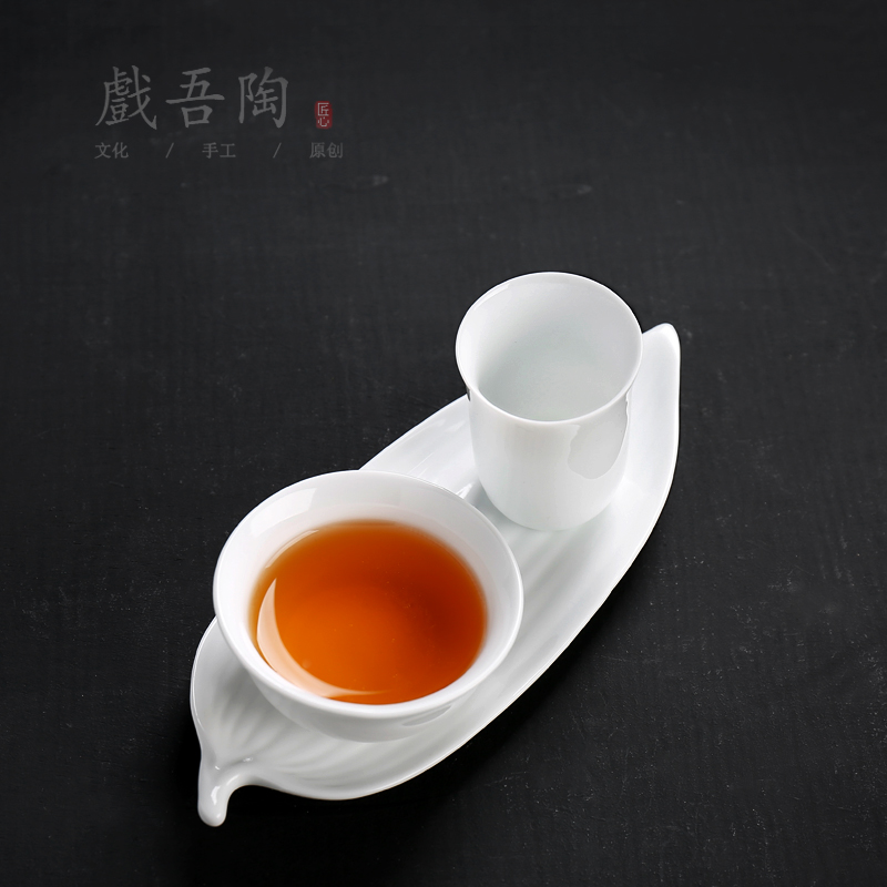 Drama Wu Tao Porcelain Smells Cup suit Kungfu Online tea set Tea ceremony Jade porcelain Cup care Tea train Tea cupin the Tableware , Tea set , Smells Cup category - from Buy2taobao.com to provide professional Taobao agent buy service