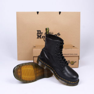  专柜正品Dr.Martens 1460 8孔 英伦NAPPA软皮黑色男女短靴 马丁靴