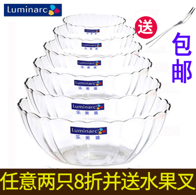 樂美雅透明鋼化玻璃碗水果碗沙拉碗泡面碗米飯碗家用大碗餐具套裝在類目 餐飲具, 餐具, 碗中 - 來自Buy2taobao.com提供專業的淘寶代購服務
