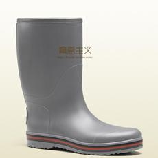 Резиновые сапоги 正品美国代购古奇gucci新款男鞋雨鞋 灰色橡胶底02752 j87c0 1262