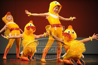 万圣节儿童舞蹈服装 小鸭子小动物演出服装 儿