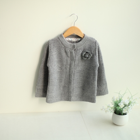 20%羊毛 女童秋冬羊毛<em>毛衣短开衫外套 搭配</em>裙