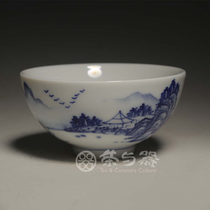 Taiwan ceramics Official Hand-painted blue and white 797 Flat cup Pu 'er Tea Taste Genuine fidelityin the Tableware , Tea set , Cup category - from Buy2taobao.com to provide professional Taobao agent buy service