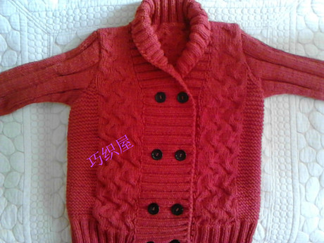 纯手工编织儿童毛衣 1-7岁男童 怀旧韩棉毛衣