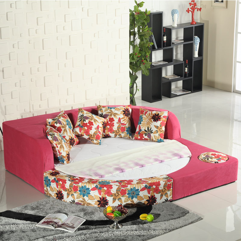 Gaestgiveriet Hotel theme Modern simplicity Princess Circle bed Fabric Round Bed Round Bed Double bed Marriage bedin the Residential furniture , Beds , Fabric bed category - from Buy2taobao.com to provide professional Taobao agent buy service