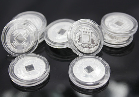 足银纪念币s990纯银连年有余鲤跃龙门饺子币