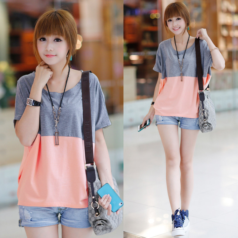 2013韩版夏天<em>休闲</em>套装<em>女款</em>夏装短袖<em>短裤</em>少女