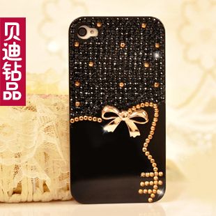  苹果4s手机套 iphone4s手机壳 ipone4外壳 水钻保护壳外套