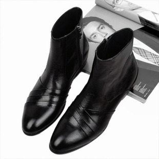  新款英伦时尚潮流高帮靴 男靴子 时尚靴 韩版短靴 高帮皮鞋