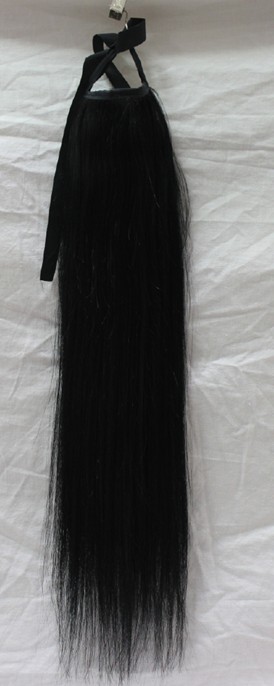 22 inch 100% Reality black Ponytail 1# )in the Hair Care/Wig , Wig , Straight hair piece category - from Buy2taobao.com to provide professional Taobao agent buy service