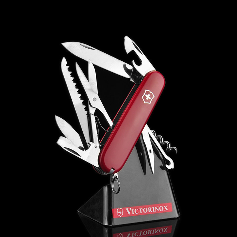 Original authentic counter Switzerland Saber 1.3713 Huntsman-red 91mm Vickers genuine multifunctional knife