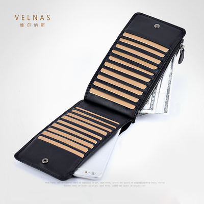 卡包女式多卡位钱包女长款一体包韩国男士真皮大容量实用多功能包