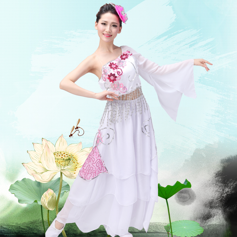 新款古典舞蹈服开场舞演出服饰女秧歌扇舞伞舞雨中花表演舞台服装|ruв категории Женская одежда, костюм/национальная одежда/театр костюм, национальная одежда/этап погрузки - от Buy2taobao.com для оказания профессиональной услуги покупки агента Taobao