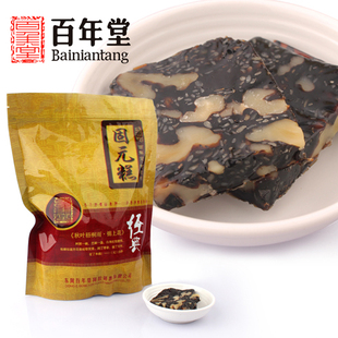  买五送一阿胶膏山东东阿镇阿胶糕块即食阿胶固元膏450g百年堂正品