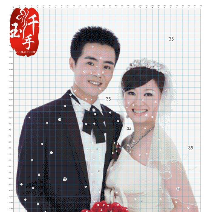 照片十字绣定做 照片转十字绣印花客厅定制订做 字画抱枕设计包邮