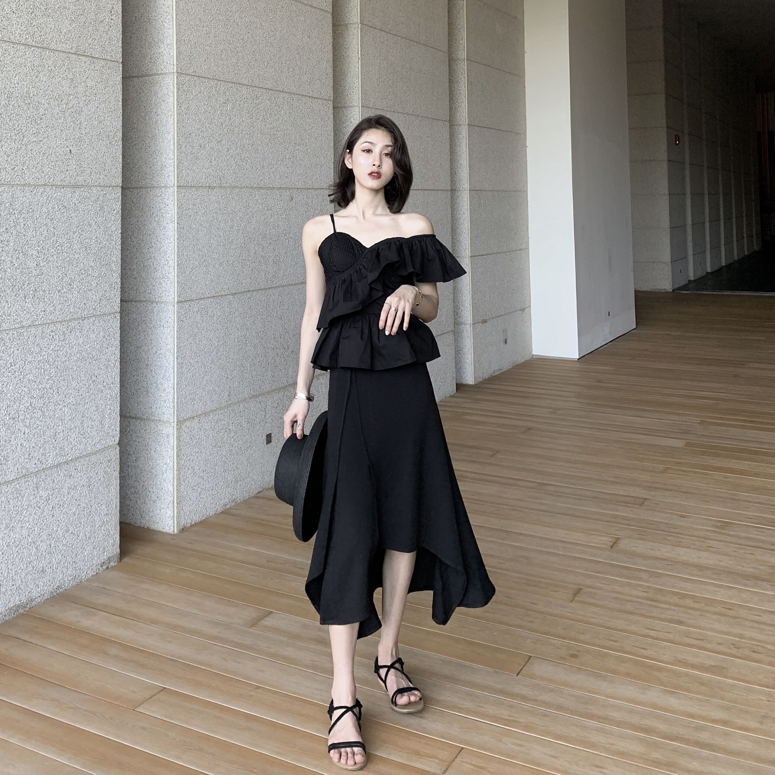 gshero 不规则网红半身裙女夏2019侧开叉长裙高腰a字裙显瘦裙子|ruв категории Женская одежда, юбка - от Buy2taobao.com для оказания профессиональной услуги покупки агента Taobao
