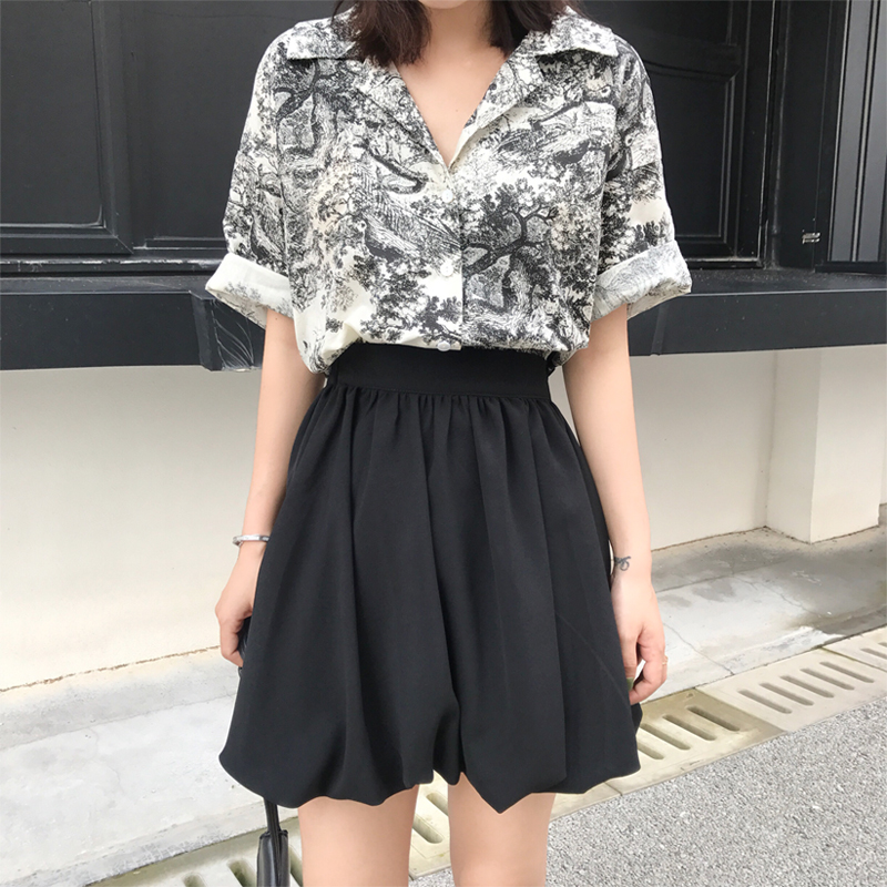 Broadly black Pleated skirt Anti emptied Paige Versatile College wind lantern Short skirt 3 colorsin the Women's clothing/Boutique , Skirts category - from Buy2taobao.com to provide professional Taobao agent buy service