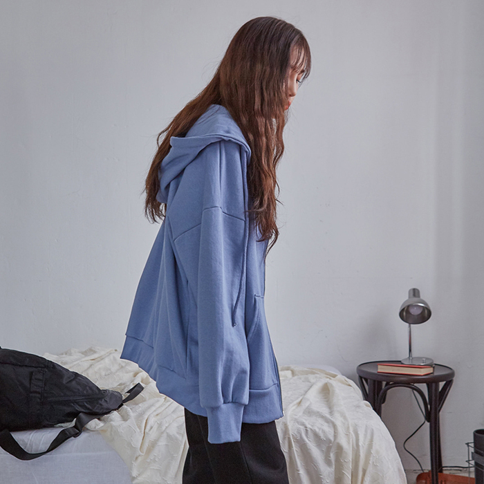 Plush Sweater Hooded bf Easy Long sleeve student blue coat 2018 Autumn and winter new pattern grey Cardigan thickeningin the Women's clothing/Boutique , Sweater/Fleece category - from Buy2taobao.com to provide professional Taobao agent buy service