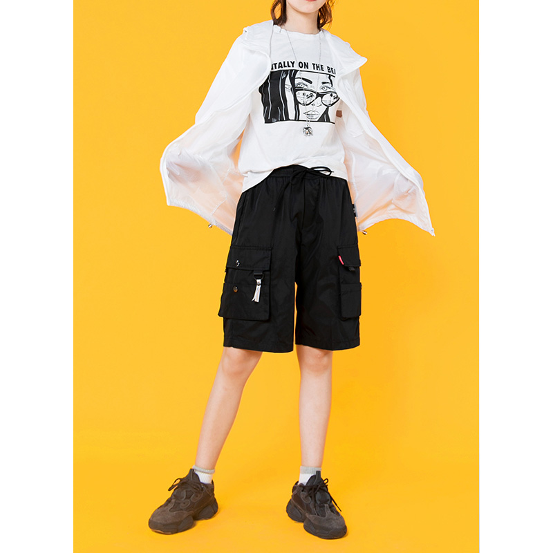Knickers 2019 new pattern Paige Show thin Versatile bf Wind Leisure Broad Legs ins Straight Easy Five point pantsin the Women's clothing/Boutique , Pants , Casual pants category - from Buy2taobao.com to provide professional Taobao agent buy service