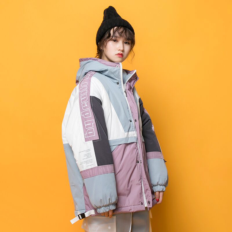 冬季2019新款嘻哈冲锋衣外套女原宿bf风工装棉衣棉服潮牌ifashion在类目 女装/女士精品, 棉衣/棉服中 - 来自Buy2taobao.com提供专业的淘宝代购服务
