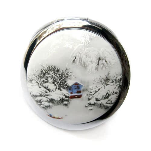 厂家直销 贴花雪景折叠双面镜 随身镜子 新地摊货源热卖热卖|ruв категории открытый/альпинизм/в поход/Поездки товаров, мыть чистой/уход, парикмахерских принадлежностей, зеркало - от Buy2taobao.com для оказания профессиональной услуги покупки агента Taobao