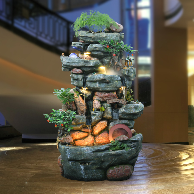 Rockery water fountain Lucky Decoration large a living room Scenery Feng Shui round Office The opening New home decorate giftin the Accessories/Fashion Jewelry, Decoration category - from Buy2taobao.com to provide professional Taobao agent buy service