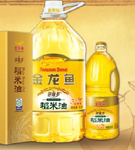  谷维素稻米油礼盒装 金龙鱼食用油 调和油 1.8L瓶 年货礼品批发