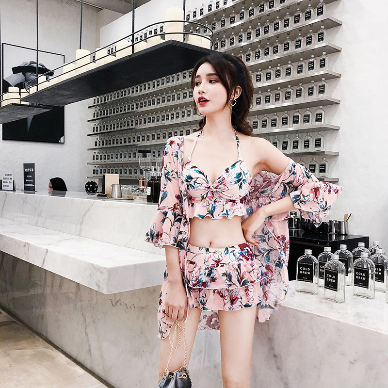 泳衣女三件套2019新款分体性感遮肚显瘦保守韩国ins风温泉游泳衣|msdalam kategori sukan/Yoga/kecergasan/bekalan peminat, berenang, Bikini - dari Buy2taobao.com untuk memberikan perkhidmatan ejen Taobao profesional membeli