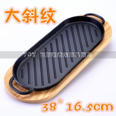 家用商用铸铁烧烤鱼盘圆形铁板烧盘 鲫鱼烤肉煎锅长方形牛排扒盘|ruв категории кухня/посуда, барбекю/выпечка утварь, барбекю печь/барбекю diy приборов, барбекю диск - от Buy2taobao.com для оказания профессиональной услуги покупки агента Taobao