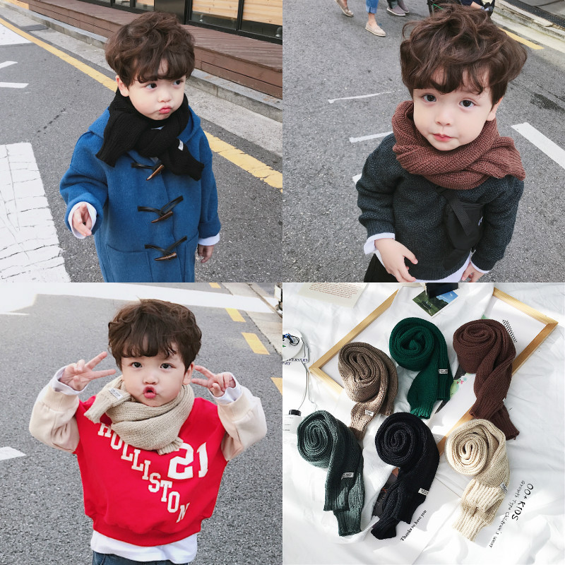Yuanyuan winter men and women Solid Wool scarf children Korean Edition Simplicity Cuff modelling Collar Windbreak keep warmin the Children/Baby/Family fitted , Hat/Muffler/Masks/Gloves/Earmuffs/Booties , Muffler category - from Buy2taobao.com to provide professional Taobao agent buy service