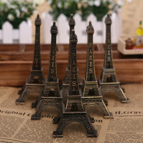 欧美复古 怀旧巴黎铁塔小摆件家居创意摆设 埃菲尔铁塔