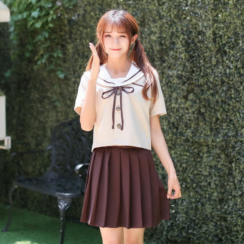 日系小清新奶茶二本JK水手服 女高校班服软妹制服 百褶裙学生套装在类目 女装/女士精品, 套装/学生校服/工作制服, 学生校服中 - 来自Buy2taobao.com提供专业的淘宝代购服务