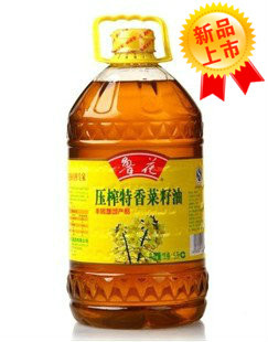  鲁花压榨非转基因特香菜籽油5升天津河北京山东山西河南滨海现货